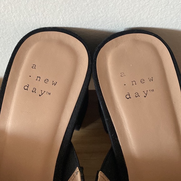A New Day Black Mules, Size 9 - Picture 6 of 6